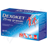 Dexoket 25mg por. gra. sol. 10