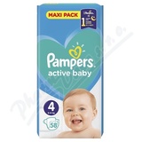 Pampers Active Baby 4 plenk. kalhotky 9-14kg 58ks