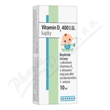 Vitamin D3 400 I. U.  kapky 10 ml Generica