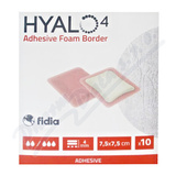 Hyalo4 Silic. Adhes. Border Foam Dres. 7. 5x7. 5cm 10ks