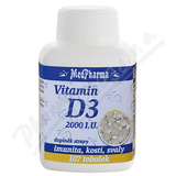 MedPharma Vitamin D3 2000 I. U.  tob. 107