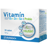 Vitamín D3+Zn+Se+Probio tbl. 30