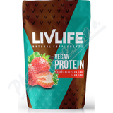 LIVLIFE Vegan Protein s lyofilizovan. jahodou 245g