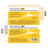 Neuromultivit Neo 40mg-90mg-0. 25mg tbl. flm. 20