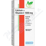 Calcium + Vitamin C 1000mg eff. tbl. 10 Generica