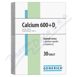 Calcium 600+D3 tbl. 30 Generica