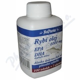 MedPharma Rybí olej 1000mg+EPA+DHA tob. 107
